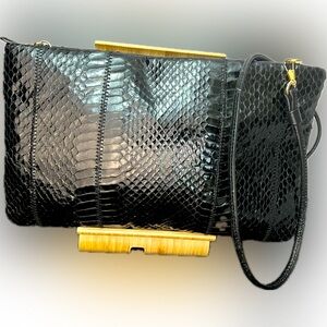 Genuine Snakeskin Shoulder Bag-TJW By Mervyn’s
